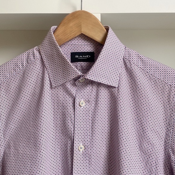 Sand Other - Men’s Sand Dress shirt in pink and blue pattern